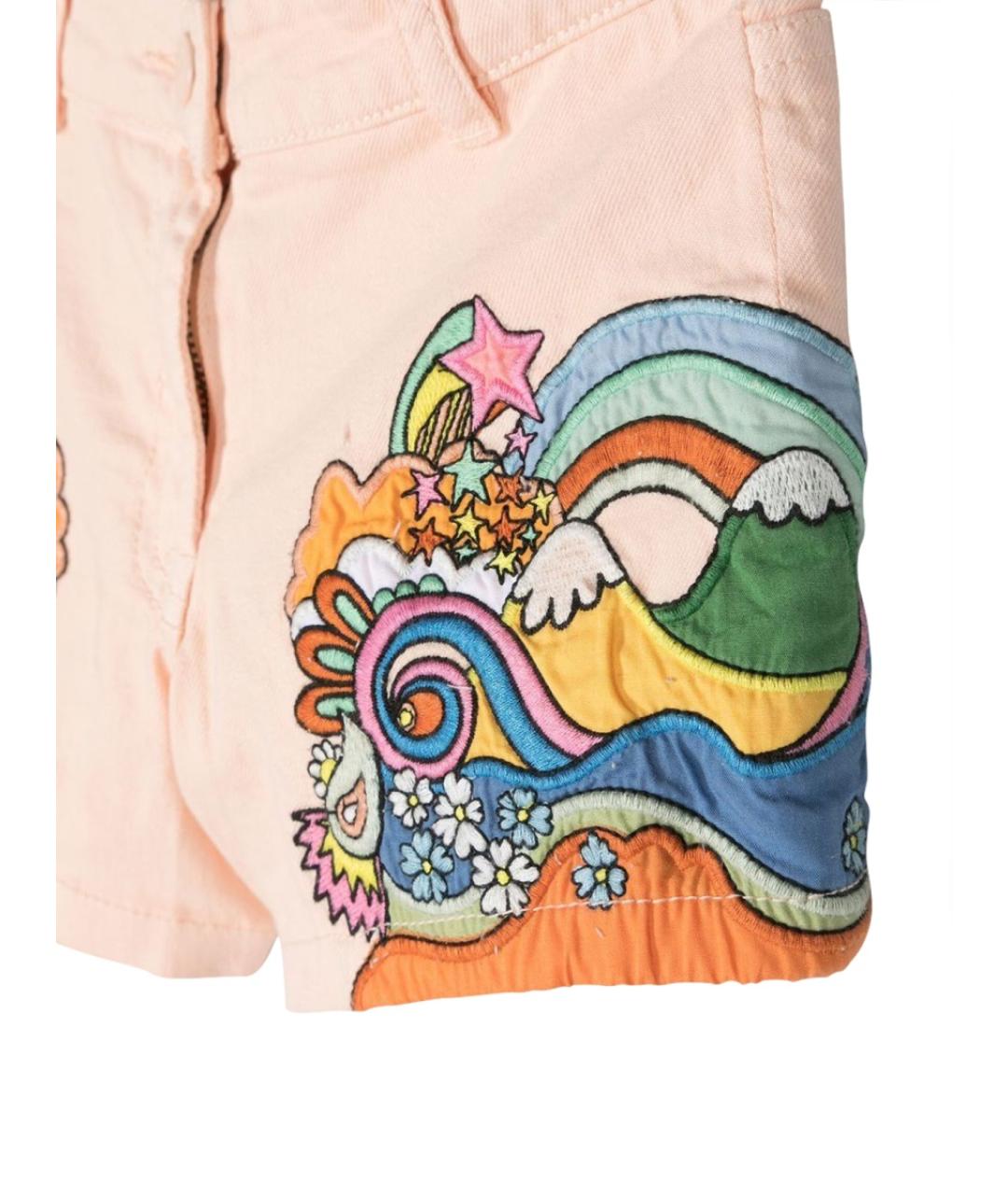 STELLA MCCARTNEY Розовые хлопковые брюки и шорты, фото 3