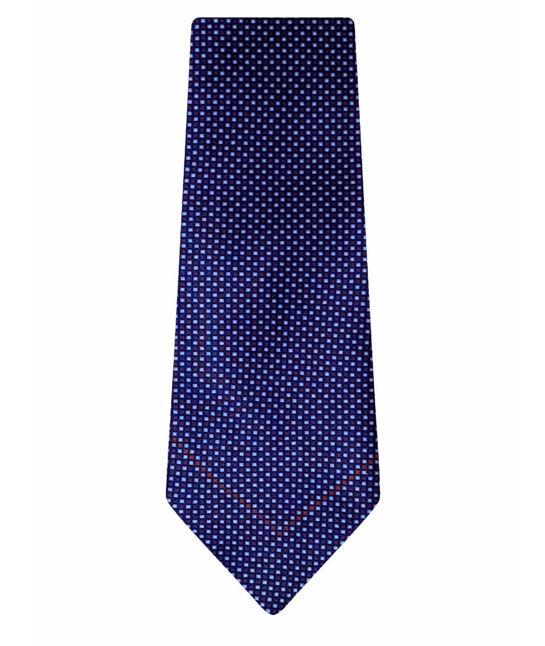 STEFANO RICCI Синий шелковый галстук, фото 1