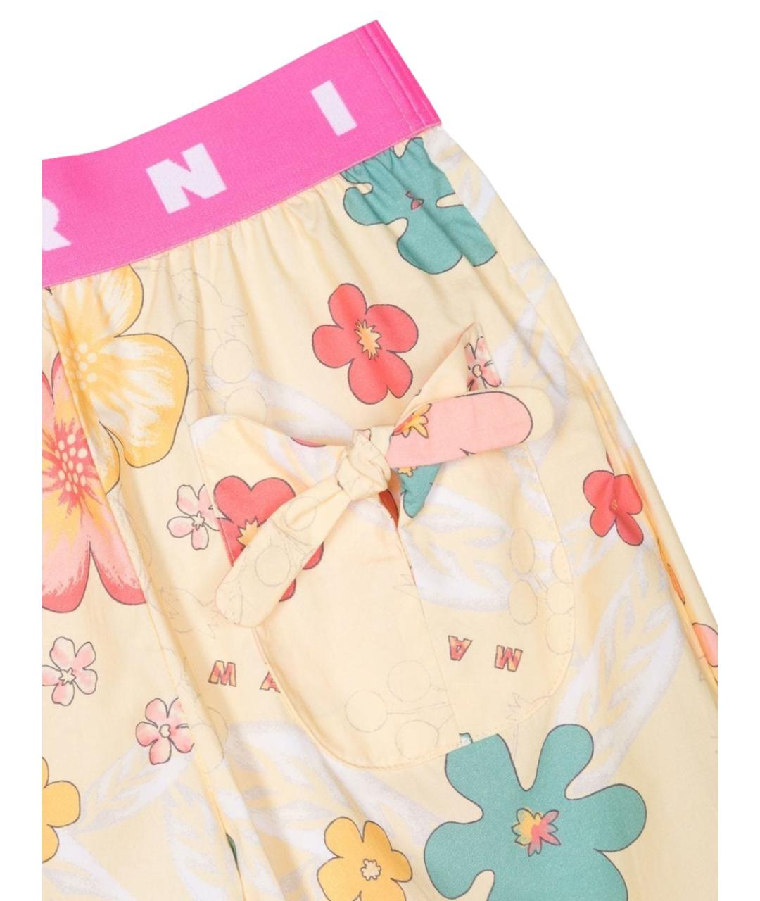 MARNI Мульти хлопковые брюки и шорты, фото 3