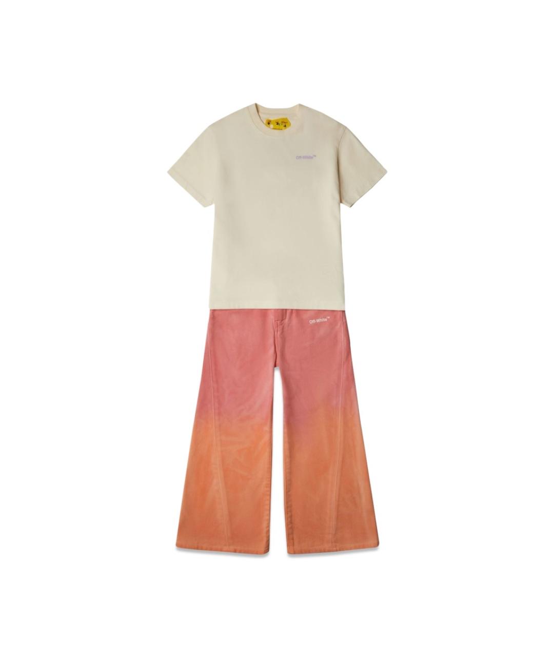 OFF-WHITE Мульти хлопковые детские джинсы, фото 3