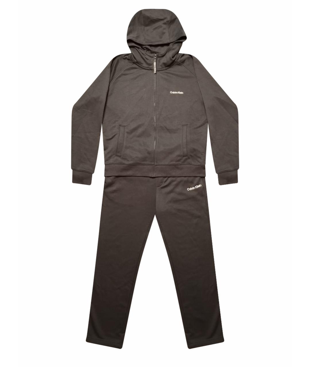 CALVIN KLEIN Черный хлопковый спортивный костюм, фото 1