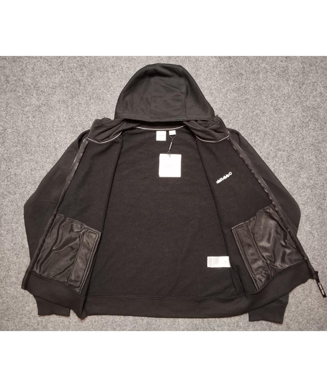 CALVIN KLEIN Черный хлопковый спортивный костюм, фото 3