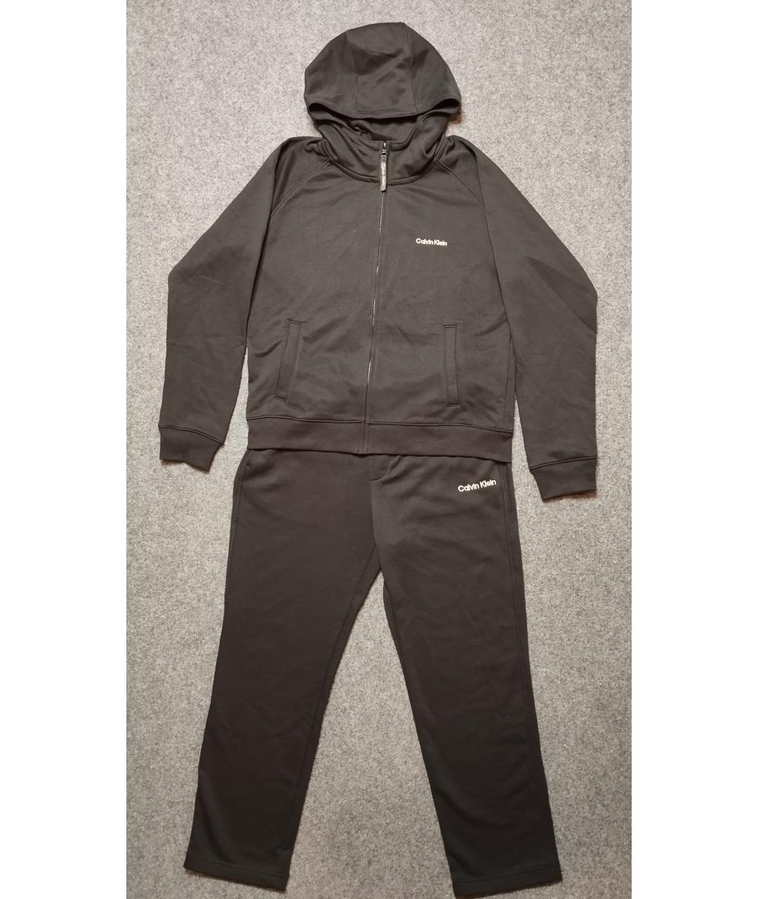 CALVIN KLEIN Черный хлопковый спортивный костюм, фото 9