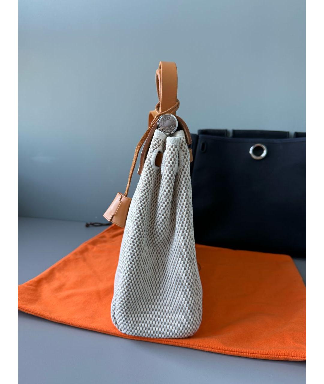 HERMES Коричневая кожаная сумка через плечо, фото 4