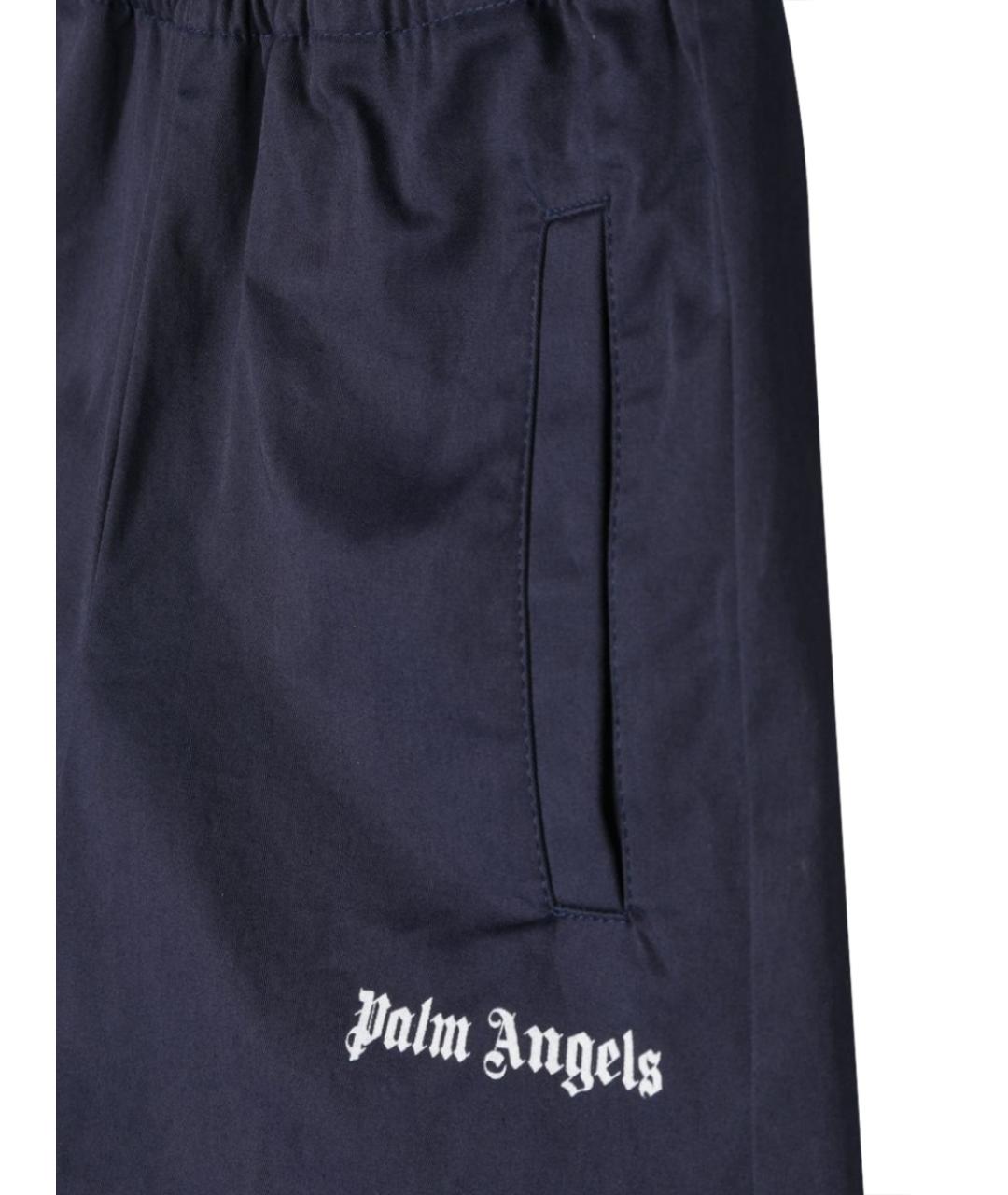 PALM ANGELS Темно-синие хлопковые брюки и шорты, фото 3