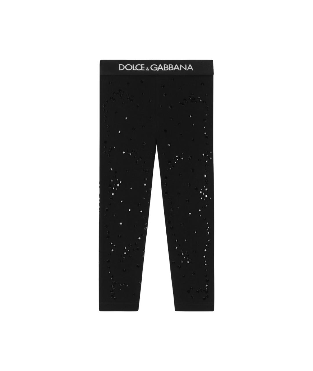 DOLCE&GABBANA Черные хлопковые брюки и шорты, фото 1