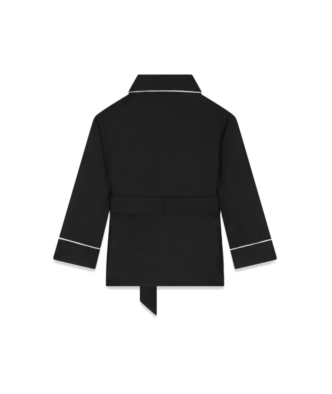 DOLCE&GABBANA Черная шелковая рубашка/блузка, фото 2