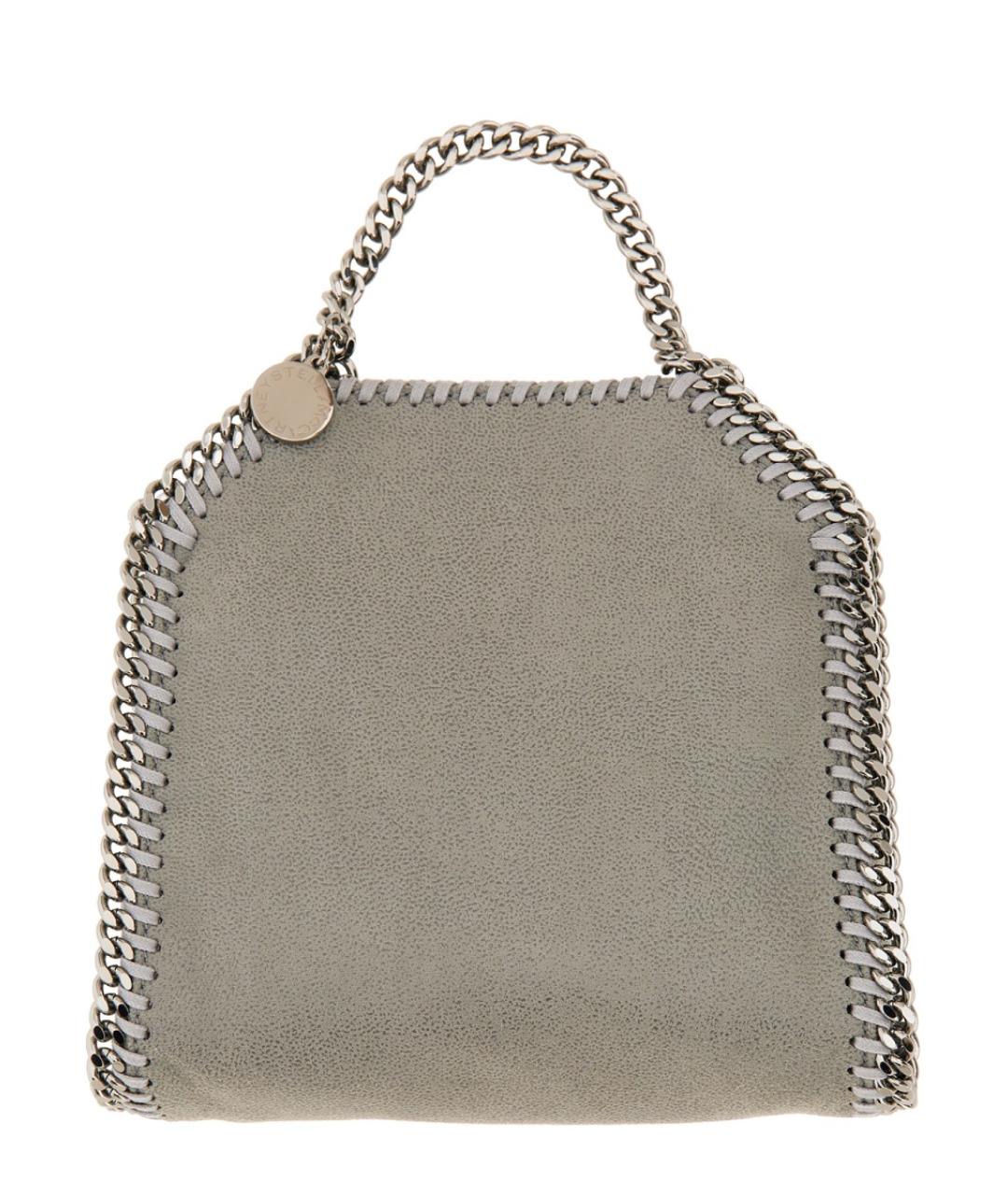 STELLA MCCARTNEY Серая синтетическая сумка с короткими ручками, фото 1