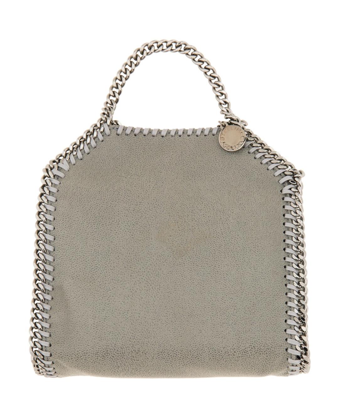 STELLA MCCARTNEY Серая синтетическая сумка с короткими ручками, фото 3