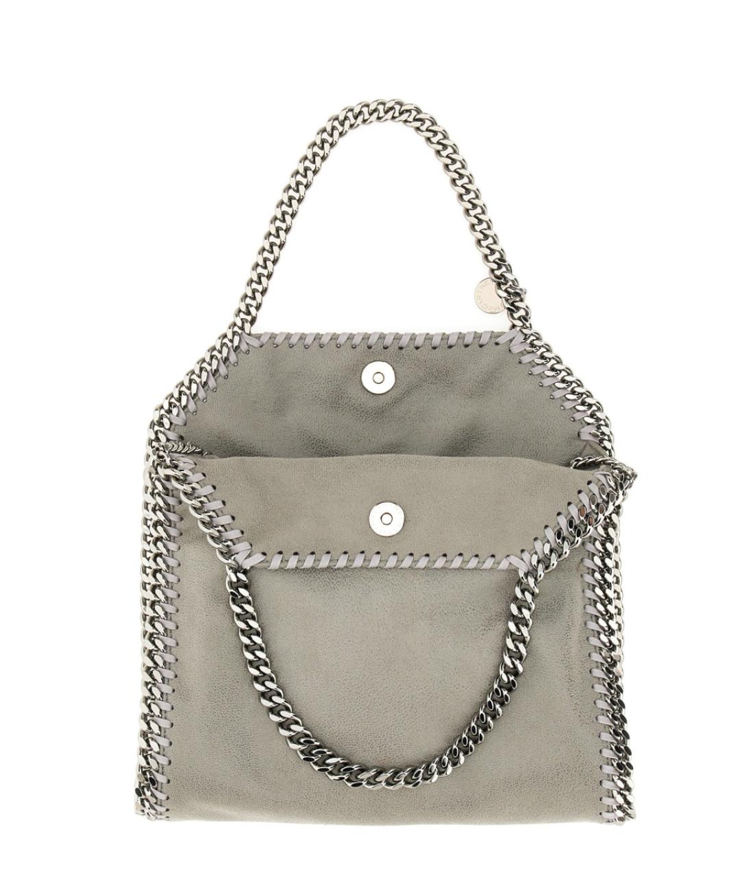 STELLA MCCARTNEY Серая сумка тоут из искусственной кожи, фото 3