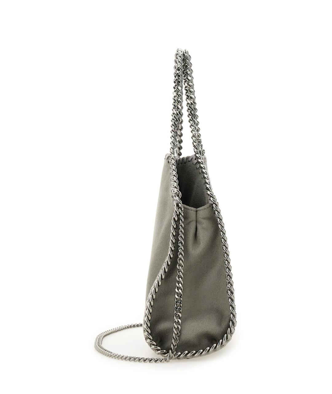 STELLA MCCARTNEY Серая сумка тоут из искусственной кожи, фото 4