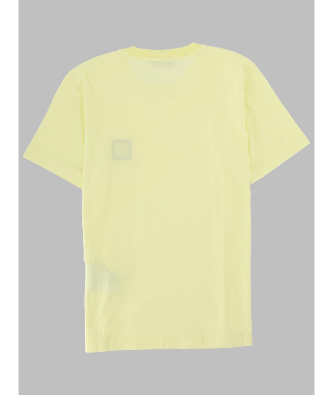 STONE ISLAND Желтая хлопковая детская футболка, фото 2