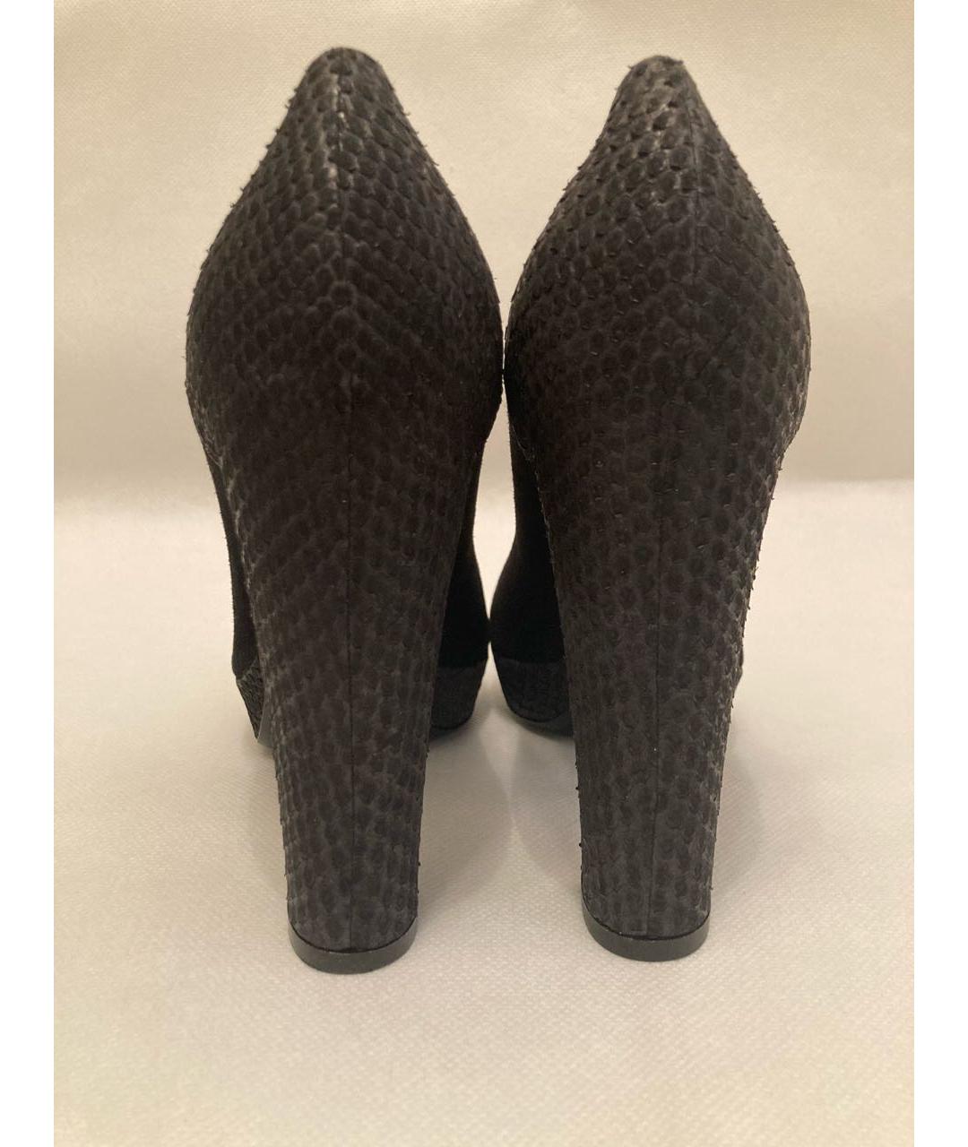 CHRISTIAN DIOR Черные замшевые туфли, фото 6