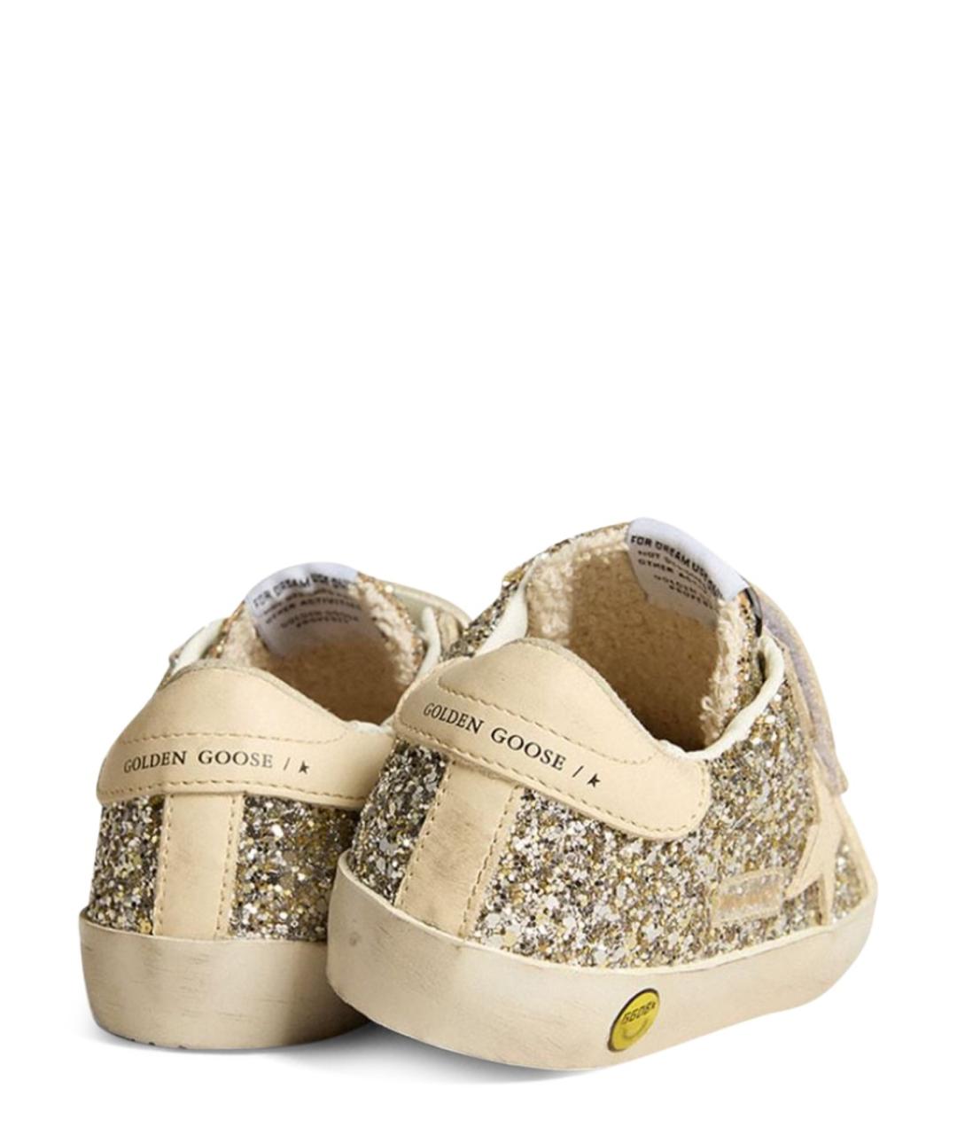 GOLDEN GOOSE Серебряные синтетические кеды, фото 7