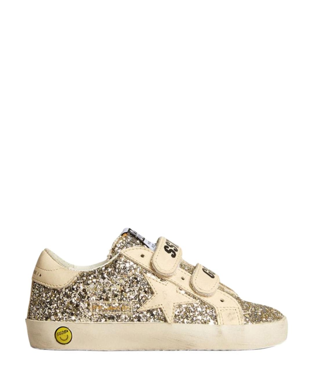 GOLDEN GOOSE Серебряные синтетические кеды, фото 1