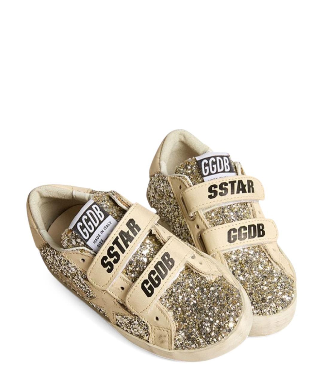 GOLDEN GOOSE Серебряные синтетические кеды, фото 5