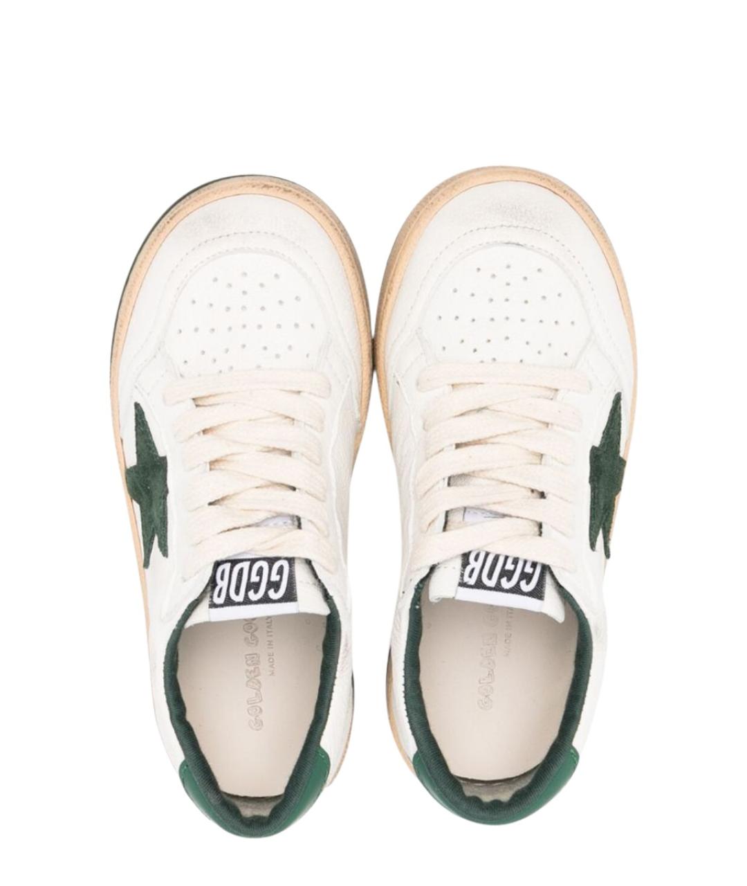 GOLDEN GOOSE Белые кожаные кеды, фото 3