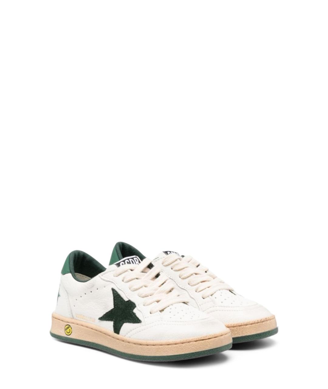 GOLDEN GOOSE Белые кожаные кеды, фото 2