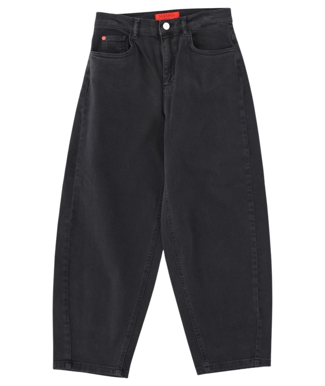 MAX&CO Черные хлопковые детские джинсы, фото 1