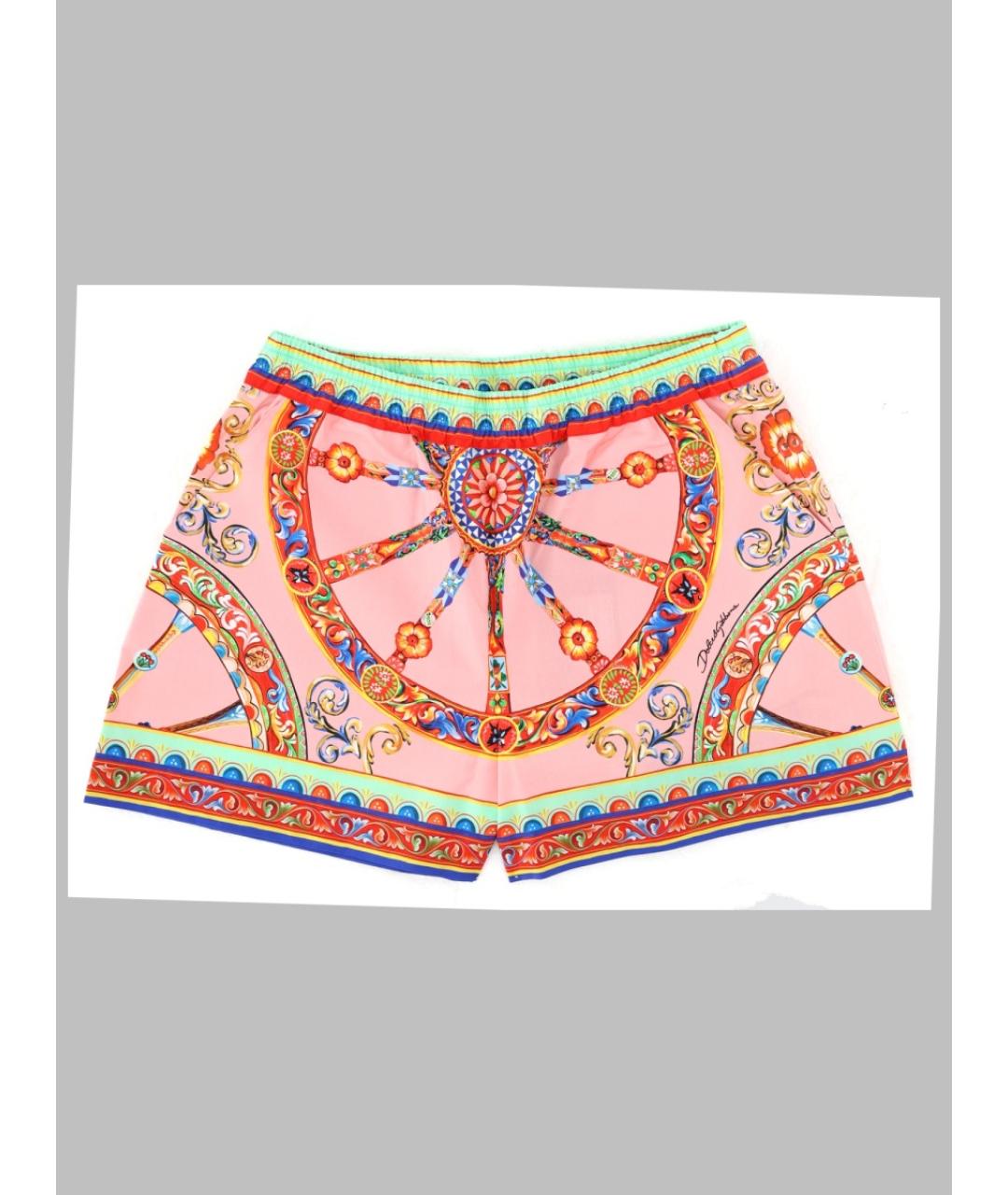 DOLCE&GABBANA Мульти хлопковые брюки и шорты, фото 3