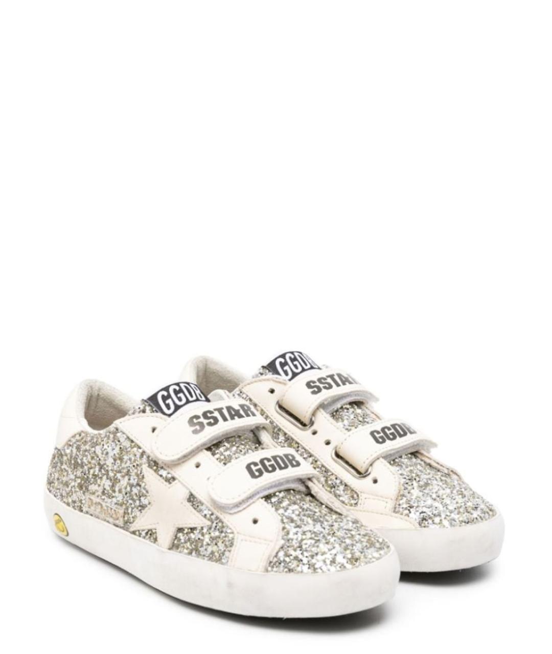 GOLDEN GOOSE Серебряные кеды, фото 3