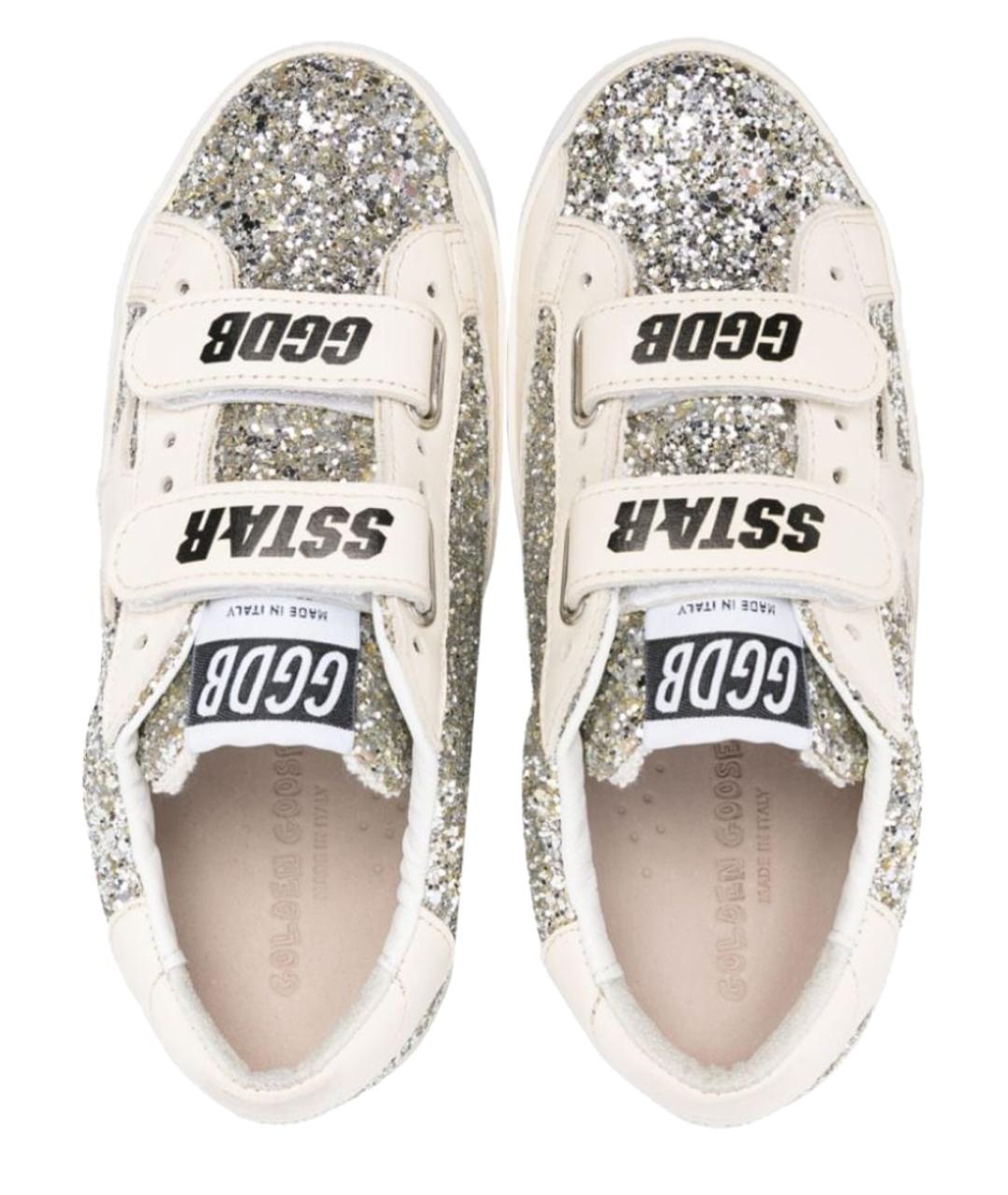 GOLDEN GOOSE Серебряные кеды, фото 4