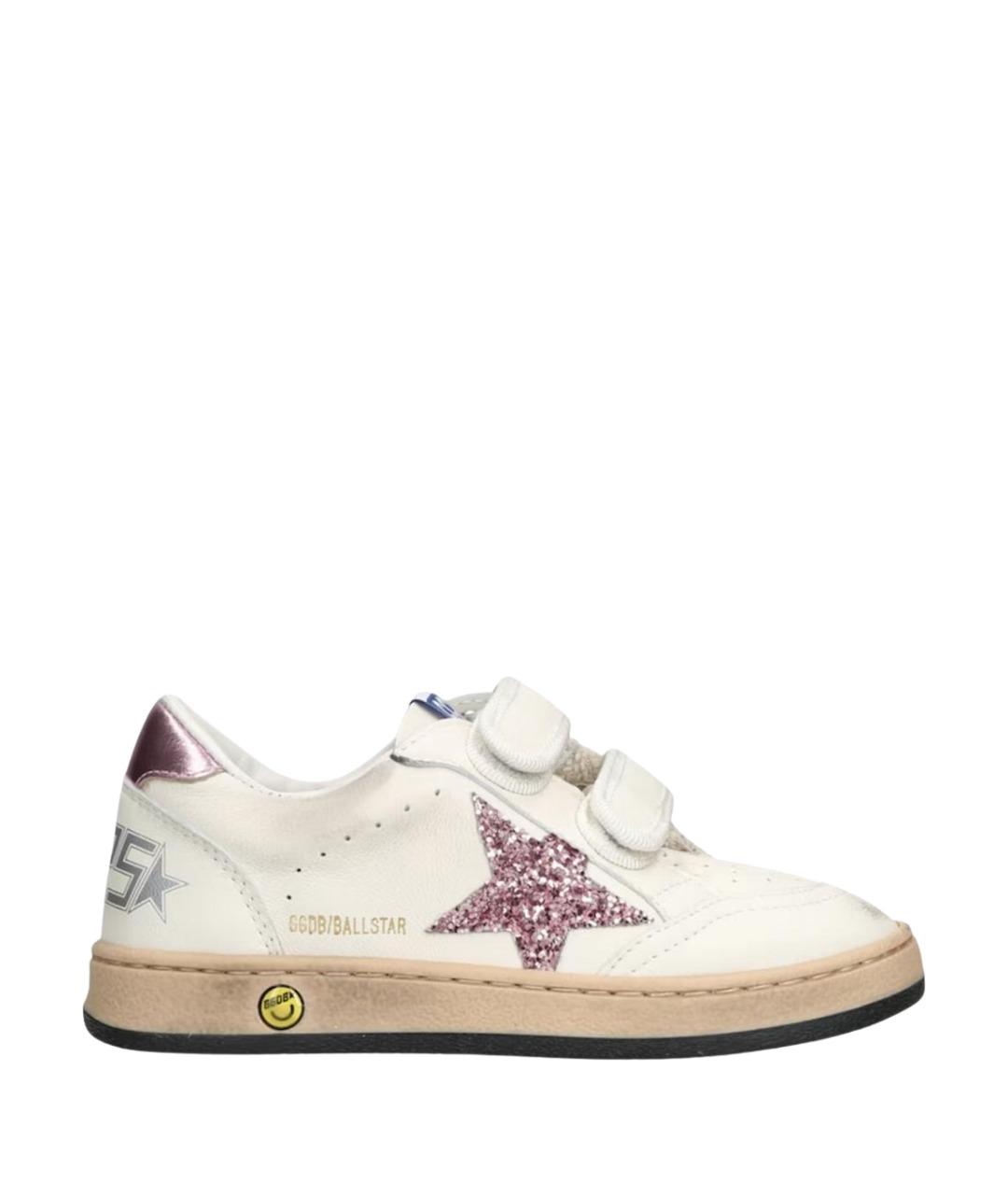 GOLDEN GOOSE Белые кожаные кеды, фото 1