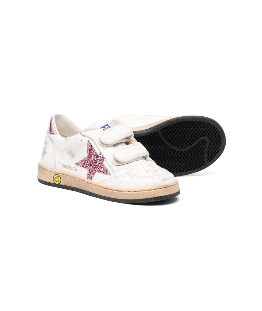 GOLDEN GOOSE Белые кожаные кеды, фото 4