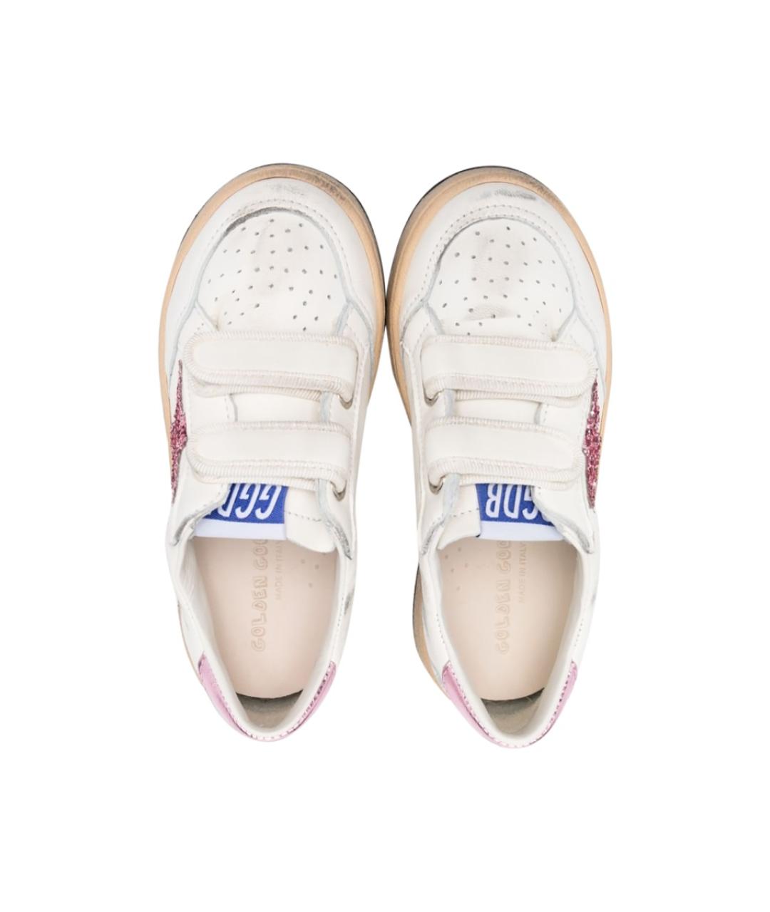 GOLDEN GOOSE Белые кожаные кеды, фото 3