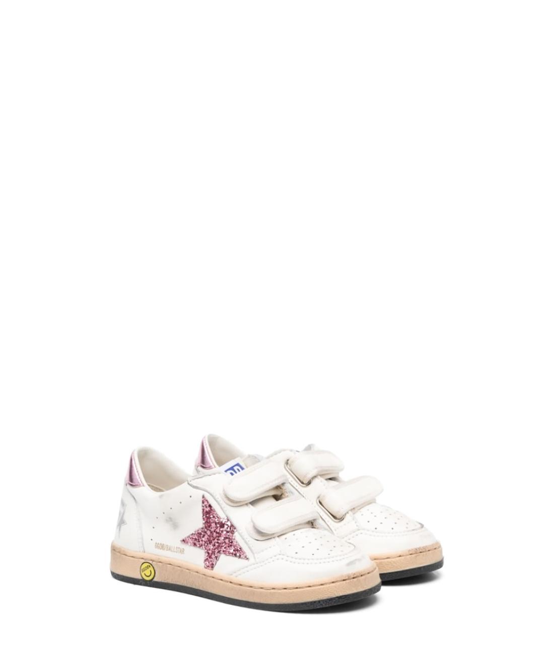 GOLDEN GOOSE Белые кожаные кеды, фото 2