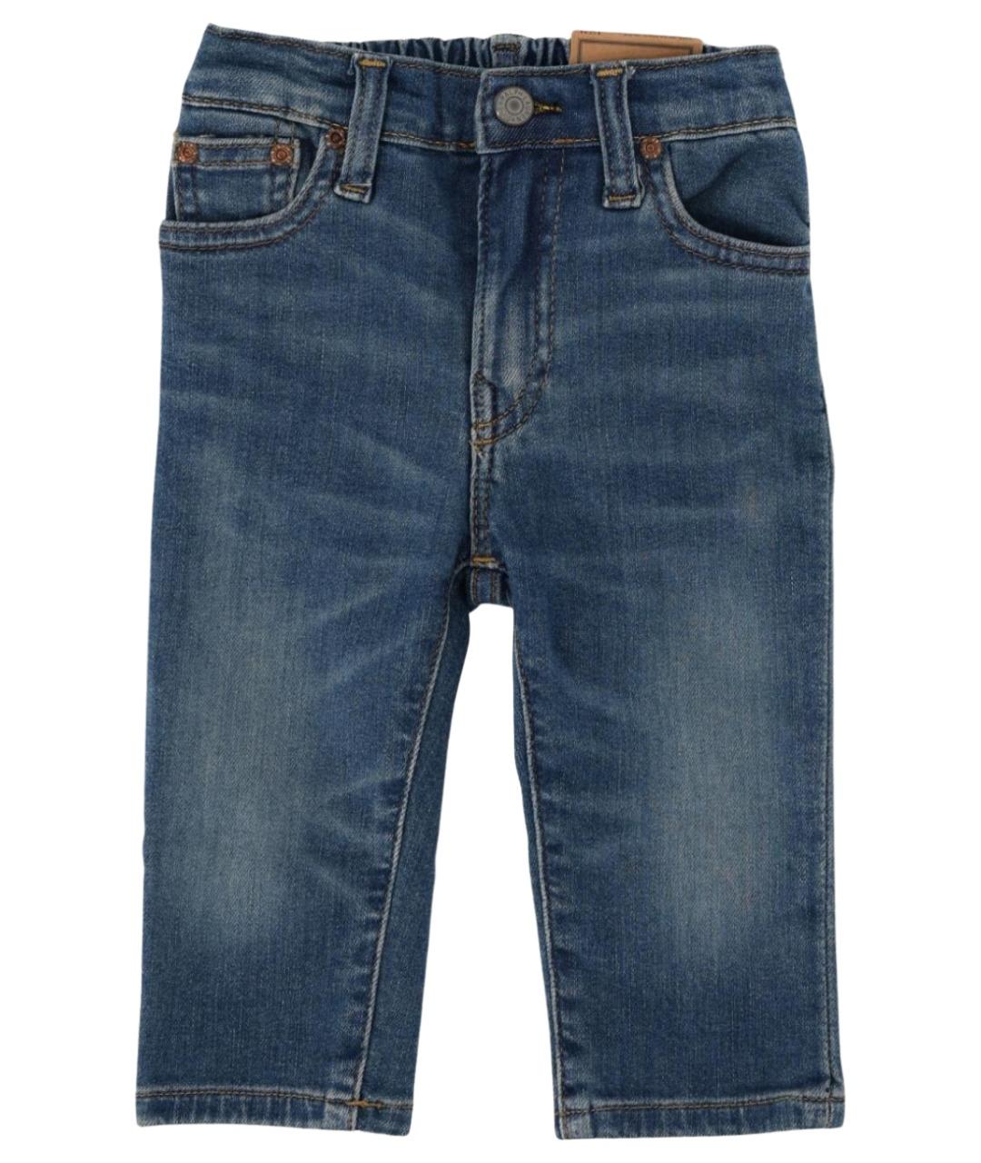 POLO RALPH LAUREN Синие хлопковые детские джинсы, фото 1