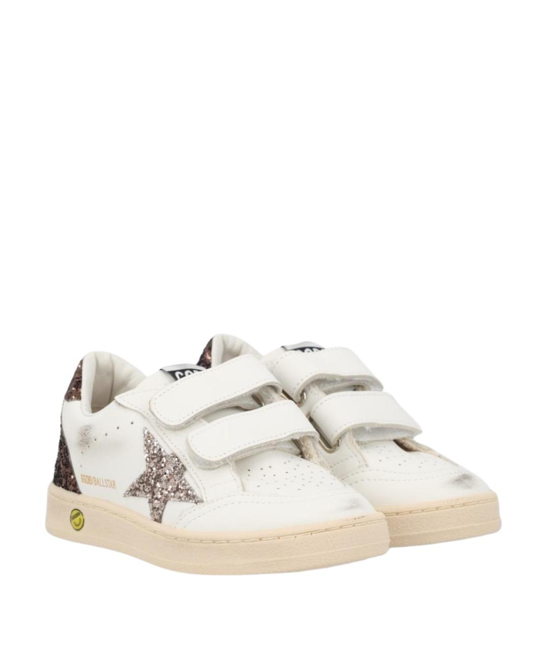 GOLDEN GOOSE Белые кожаные кеды, фото 2