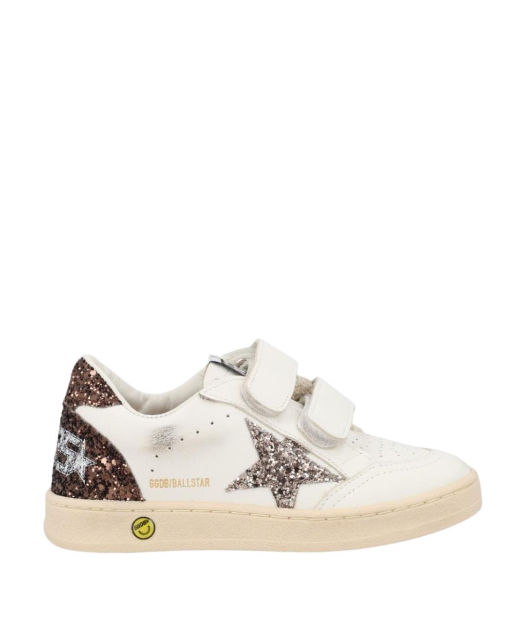 GOLDEN GOOSE Белые кожаные кеды, фото 1
