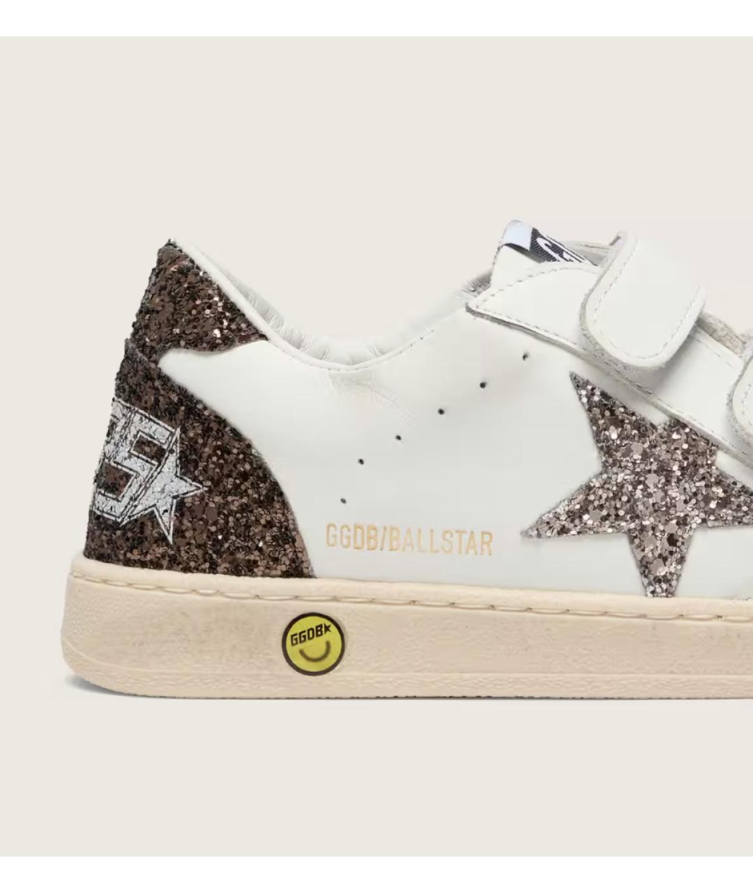 GOLDEN GOOSE Белые кожаные кеды, фото 4