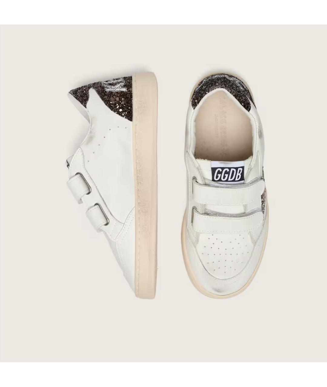GOLDEN GOOSE Белые кожаные кеды, фото 3