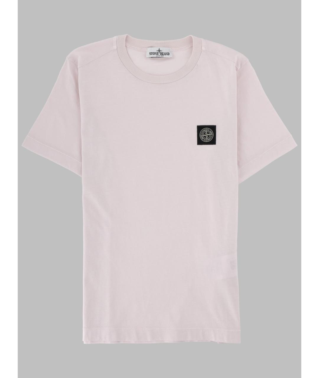 STONE ISLAND Розовая хлопковая детская футболка, фото 3