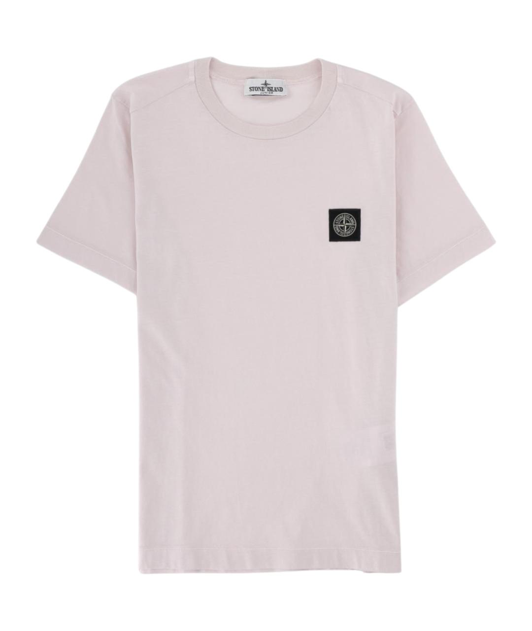 STONE ISLAND Розовая хлопковая детская футболка, фото 1