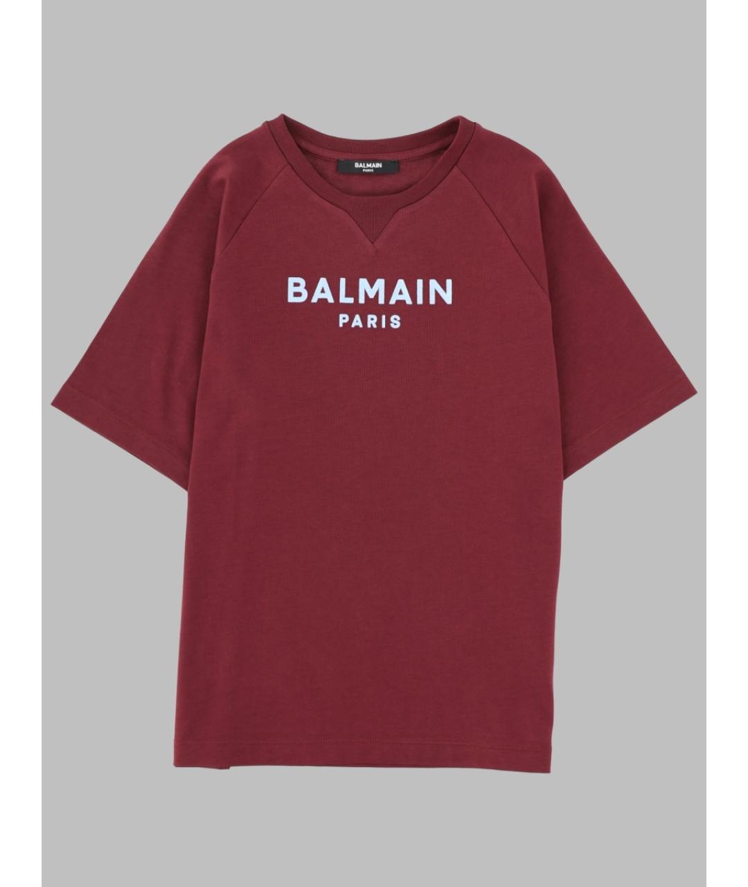 BALMAIN Бордовый хлопковый детская футболка / топ, фото 3