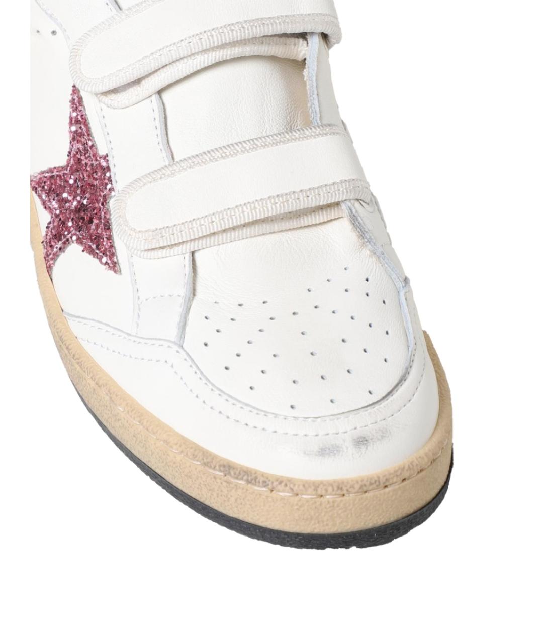 GOLDEN GOOSE Белые кожаные кеды, фото 6