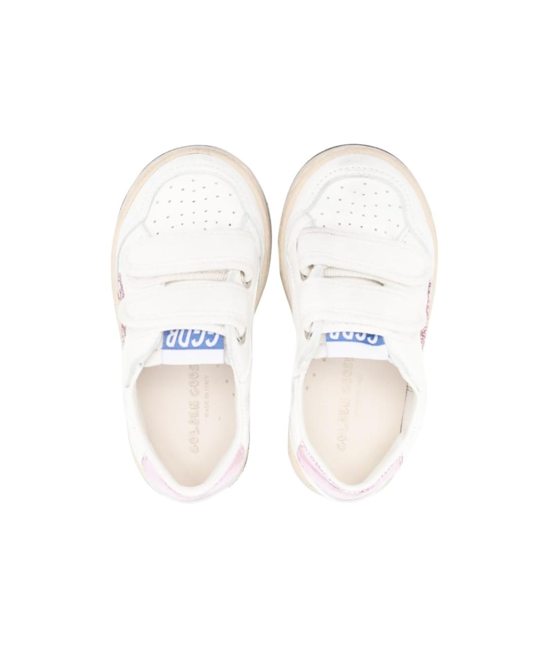 GOLDEN GOOSE Белые кожаные кеды, фото 3