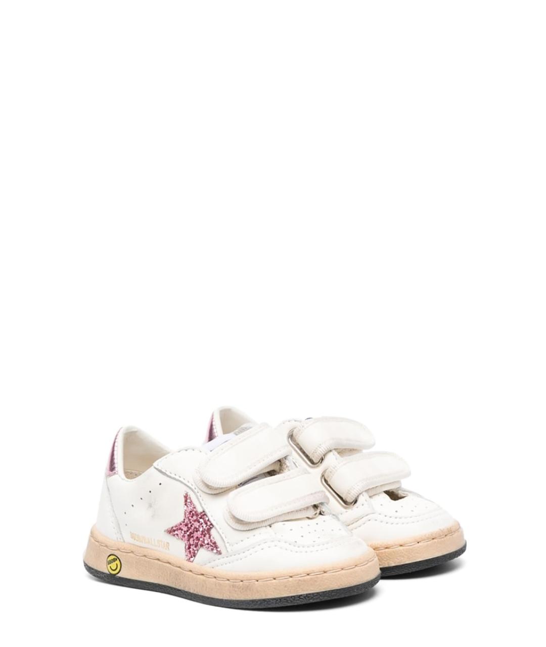 GOLDEN GOOSE Белые кожаные кеды, фото 2