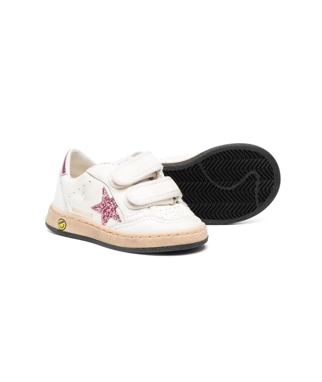 GOLDEN GOOSE Белые кожаные кеды, фото 4
