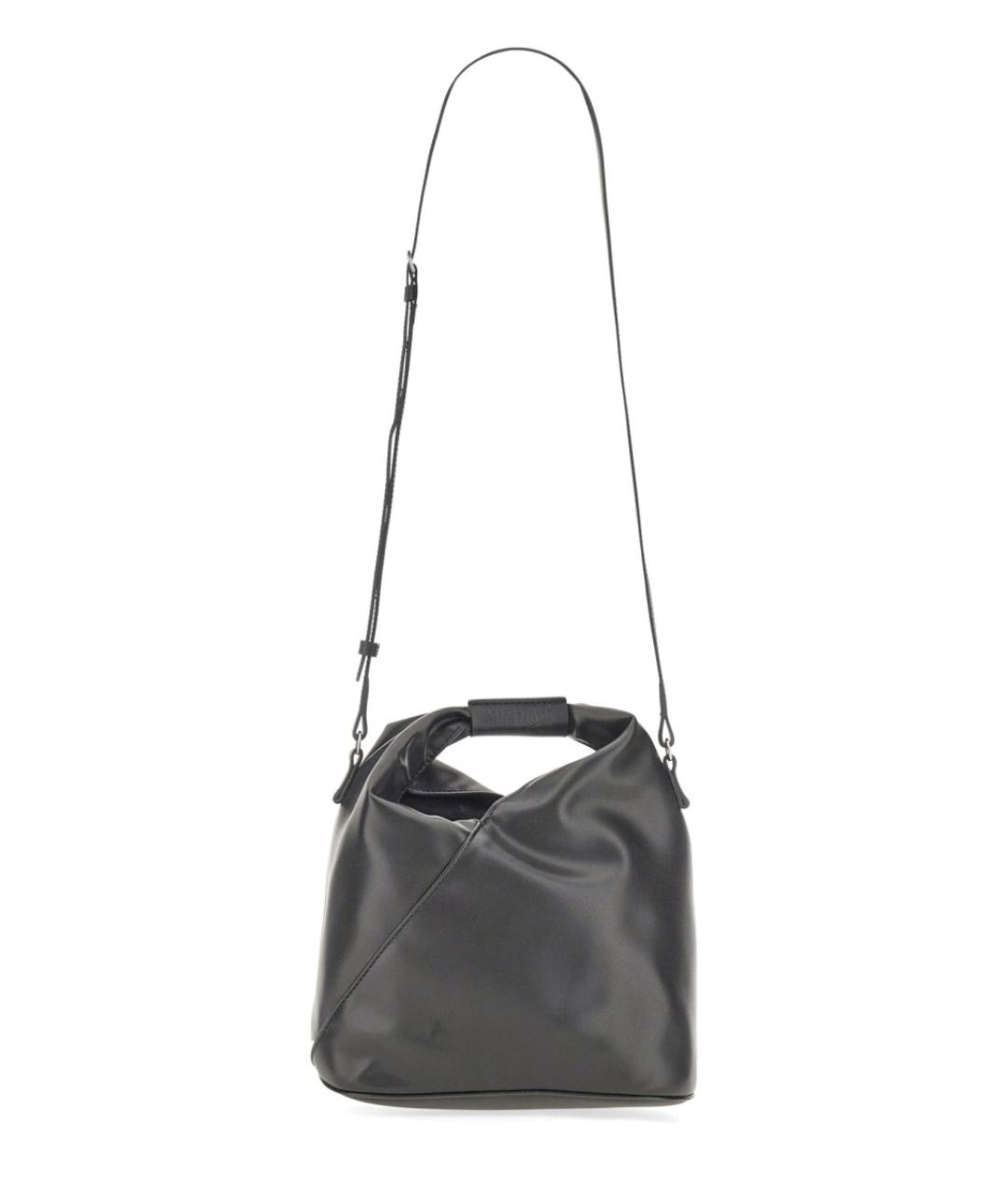 MM6 MAISON MARGIELA Черная кожаная сумка через плечо, фото 1