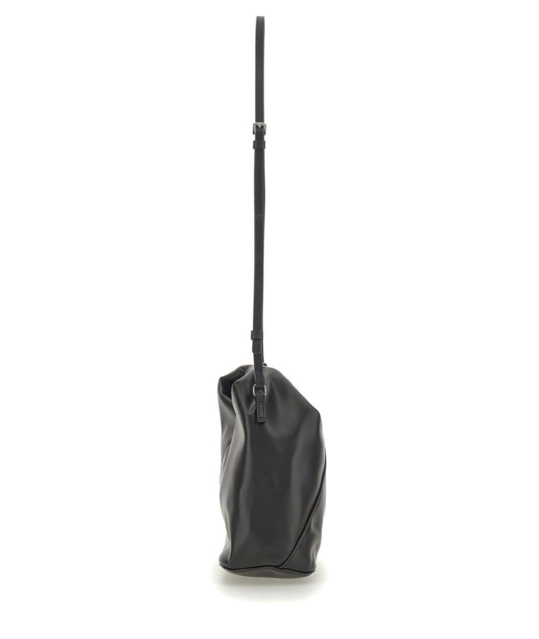 MM6 MAISON MARGIELA Черная кожаная сумка через плечо, фото 3