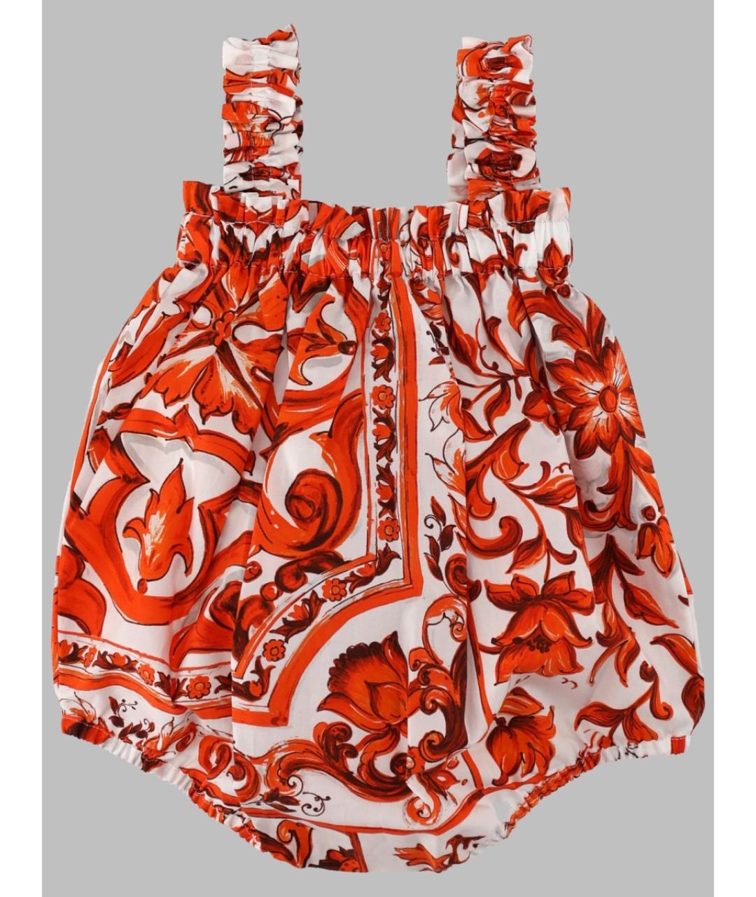 DOLCE&GABBANA Мульти хлопковый боди/ползунок, фото 2