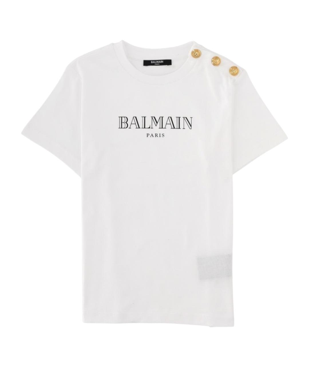 BALMAIN Белый хлопковый детская футболка / топ, фото 1