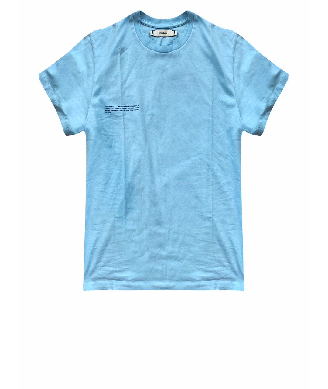 THE PANGAIA Голубая хлопковая футболка, фото 1