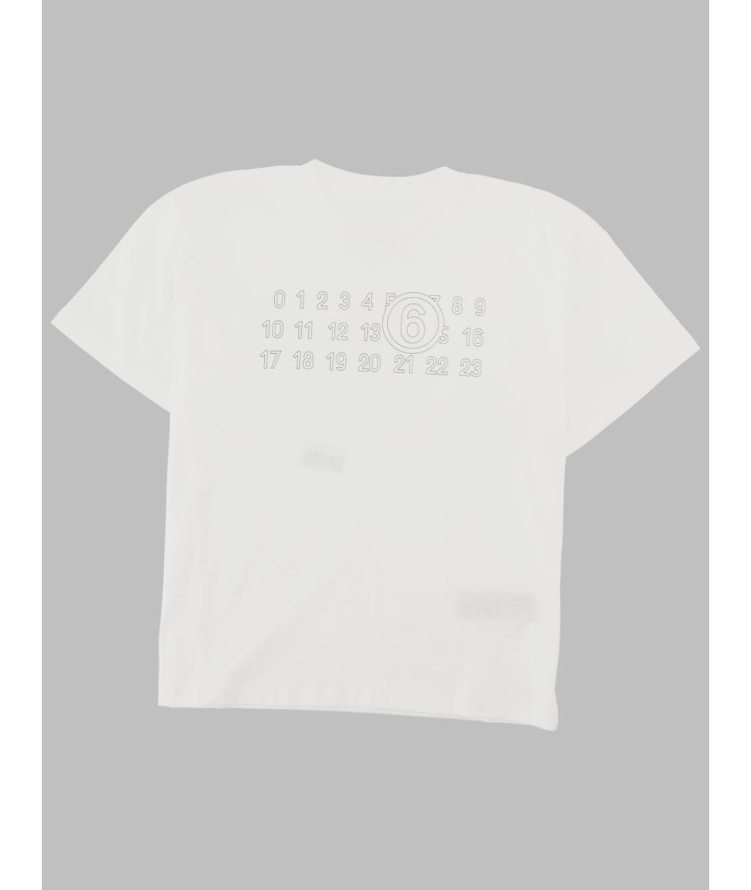MM6 MAISON MARGIELA Белый хлопковый детская футболка / топ, фото 3