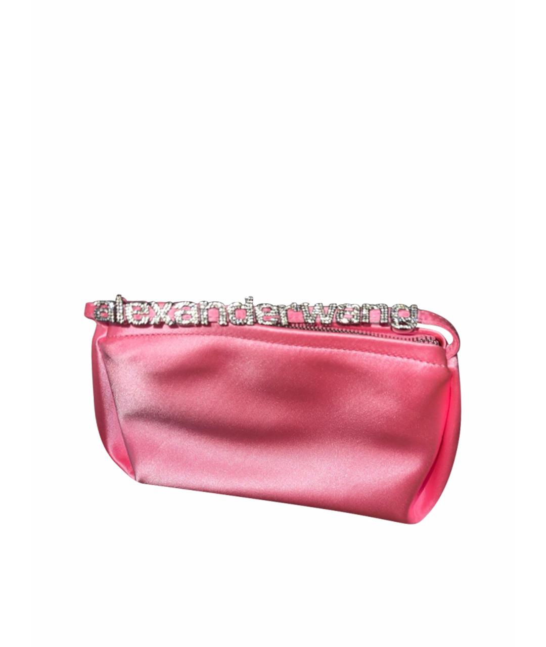 ALEXANDER WANG Розовая шелковая сумка с короткими ручками, фото 1