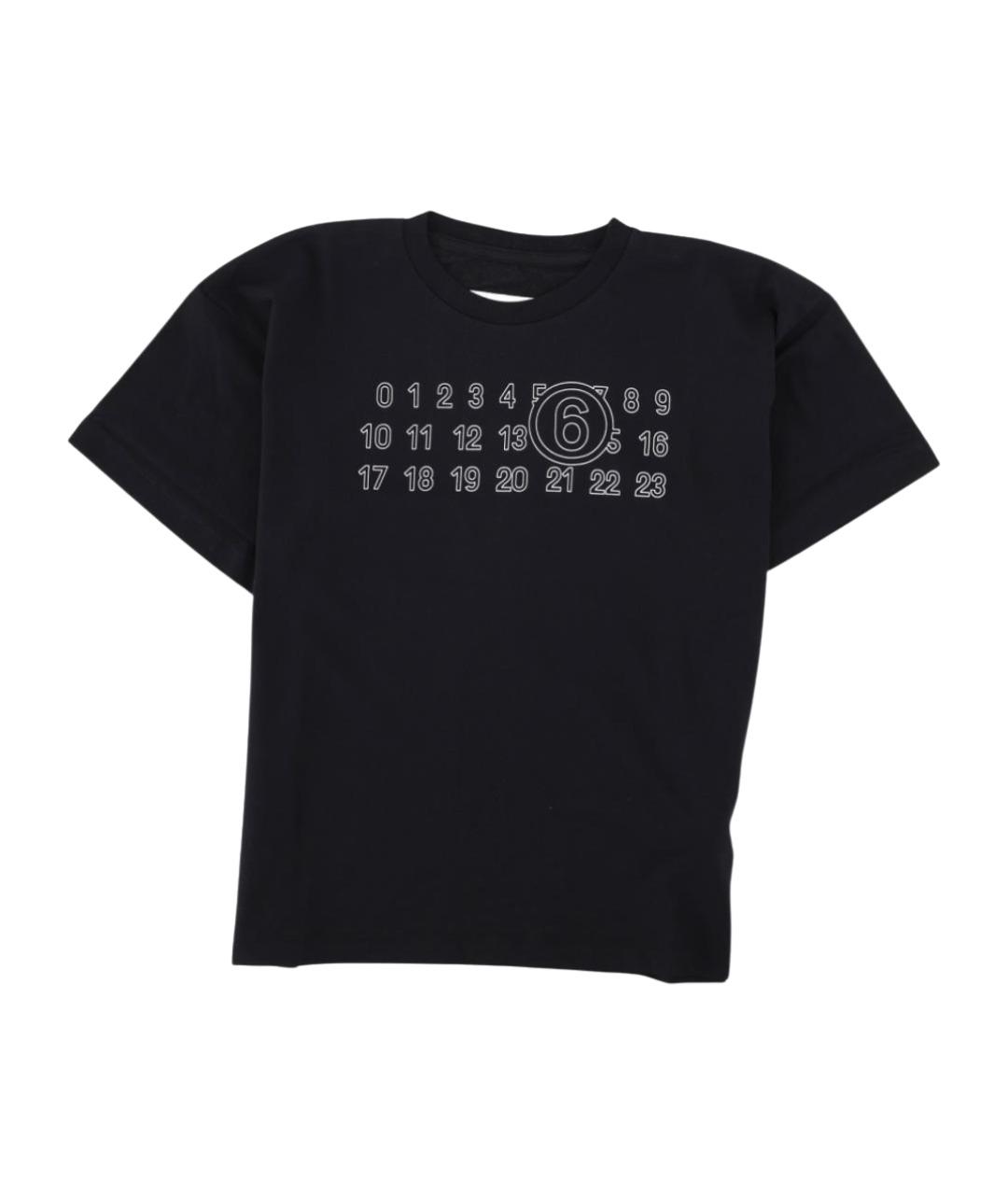 MM6 MAISON MARGIELA Черный хлопковый детская футболка / топ, фото 1